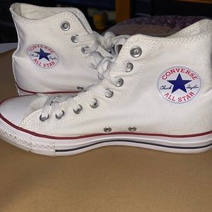 White Converse Chuck Taylor All Star Classic High Top